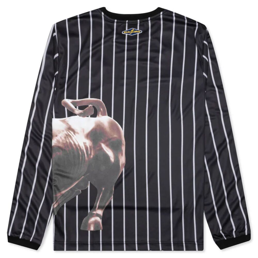 Pleasures Against Jersey - Long Sleeve, Black, Size Large - Picture 2 of 5
